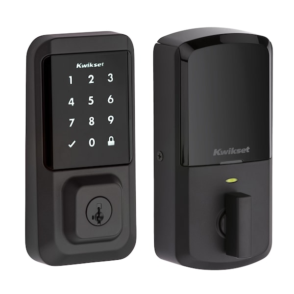 Halo Wi-Fi Enabled Smart Lock Deadbolt with Touchscreen and SmartKey Backup Matte Black Finish